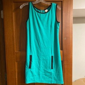 Retro teal dress with pockets